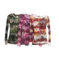 Junior's Long Sleeve Burnout Tee Shirt