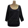 Junior's Crew Scoop Neck Long Sleeve Top