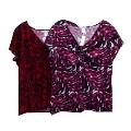 Woman's Plus Size Short Sleeve Pullover