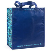 Gemline 100% Recycled Shopper Caribbean Blue/Navy One Size