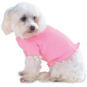 Doggie Skins Baby Rib Ruffle Tee Pink Size Small