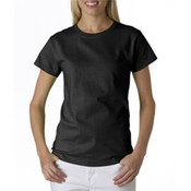 Anvil Ladies' Heavyweight Tee Shirt Black XL
