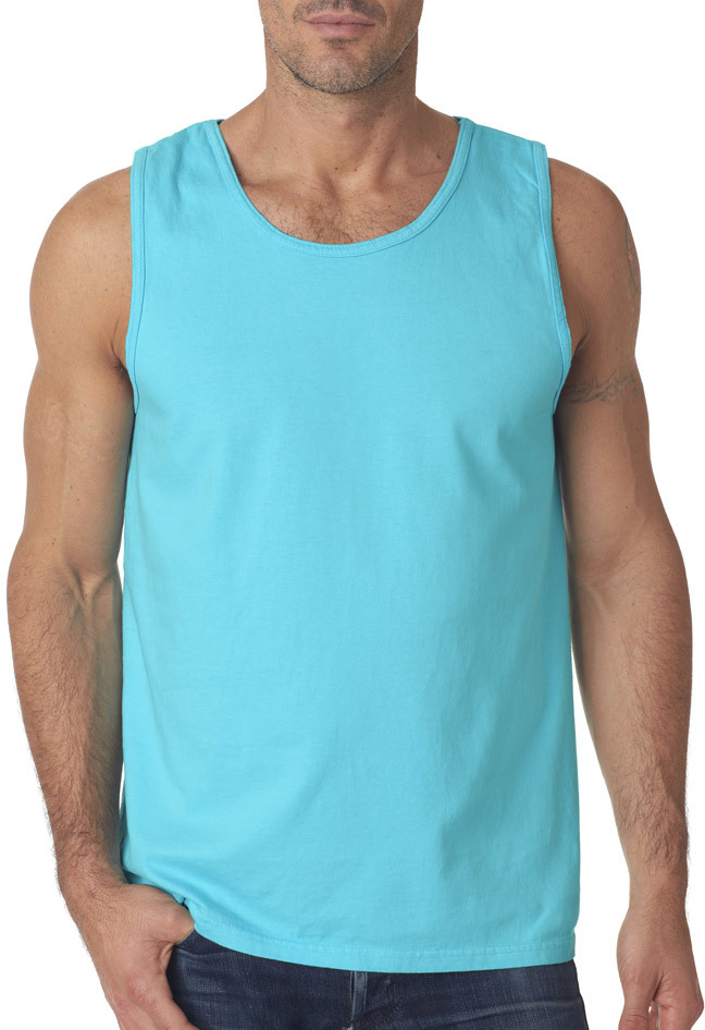 Wholesale Comfort Colors Adult Tank Top Lagoon Dirdye Xl Sku