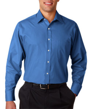 Van Heusen Men's Wrinkle-Free Shirt French Blue Sm