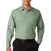 Van Heusen Men's Wrinkle-Free Shirt Sage Large