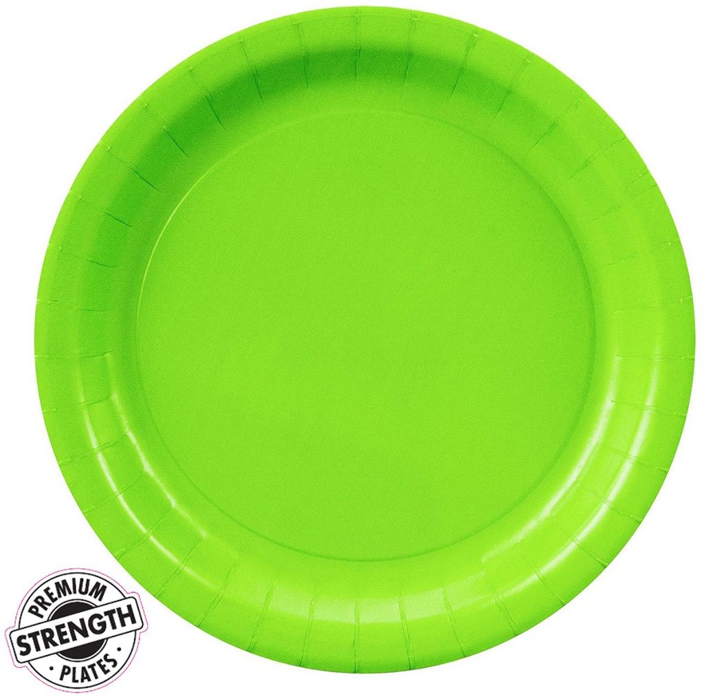 Wholesale Fresh Lime (Lime Green) Dessert Plates (24) DollarDays