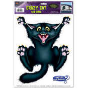 Crazy Cat Car Cling