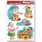 Hawaiian Christmas Peel 'N Place