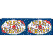 FR Metallic Merry Christmas Fringe Banner