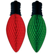 Tissue Christmas Light Bulbs