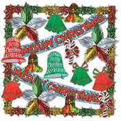 Merry Christmas Metallic Decorating Kit - 20 Pcs