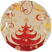 Italian Tableware - Christmas Tree Large Plates