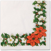 Italian Tableware - Poinsettia Dinner Napkins