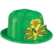 Plastic St Pat's Personality Derby Wholesale Bulk