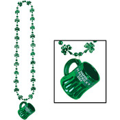 Shamrock Beads w/Happy St Pat's Mug