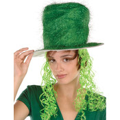 Tinsel Top Hat w/Curly Wig Wholesale Bulk