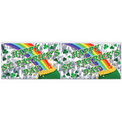 FR Metallic Happy St Patrick's Day Fringe Banner