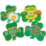 Packaged St Patrick's Day Shamrock Cutouts