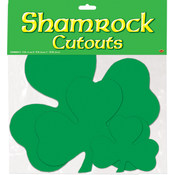 Packaged Printed Shamrock Cutouts