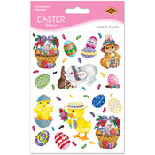 Bunny, Basket &amp; Egg Stickers