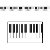Piano Keyboard Poly Decorating Material