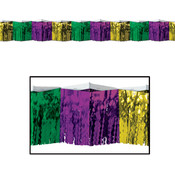 2-Ply FR Diamond Metallic Fringe Drape