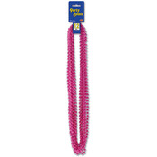 Party Beads - Small Round - Cerise Wholesale Bulk