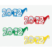 "2012" Glittered Foil Eyeglasses
