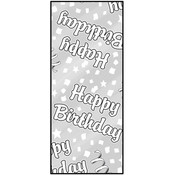 Clear-Print Happy Birthday Tablecover