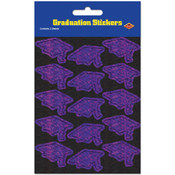 Prismatic Grad Cap Stickers
