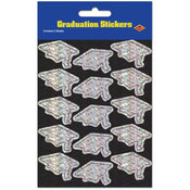 Prismatic Grad Cap Stickers