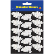 Prismatic Grad Cap Stickers