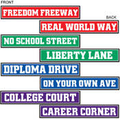 Graduation Street Sign Cutouts