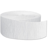 FR Festive Crepe Streamer - White