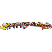 Happy Birthday Expandable w/Balloons