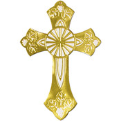 Gold Foil Cross Silhouette