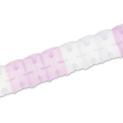 Packaged Leaf Garland - Pink and White