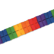 Packaged Leaf Garland - Rainbow