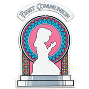 Girl First Communion Cutout