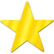 Foil Star Cutout - 5" - Gold