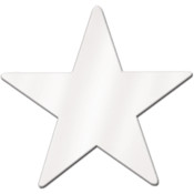 Foil Star Cutout - 5" - White