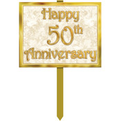 50th Anniversary Yard Sign