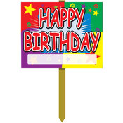 Happy Birthday Yard Sign