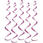 Printed Pink Ribbon Twirly Whirlys