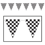 Checkered Giant Pennant Banner