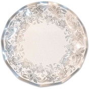 Italian Tableware - Traditional Silver Med Plates
