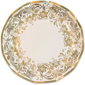 Italian Tableware - Traditional Gold Medium Plates