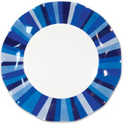 Italian Tableware - Blue Stripe Large Plates