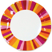 Italian Tableware - Party Stripe Large Plates