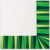 Italian Tableware - Green Stripe Dinner Napkins